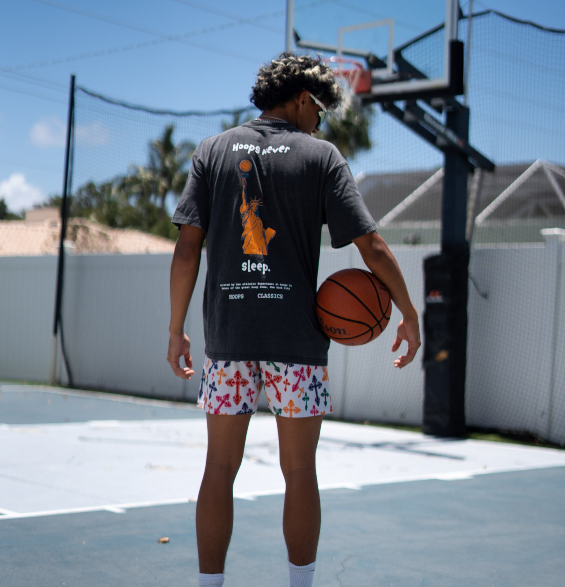 Hoops Never Sleep Tee